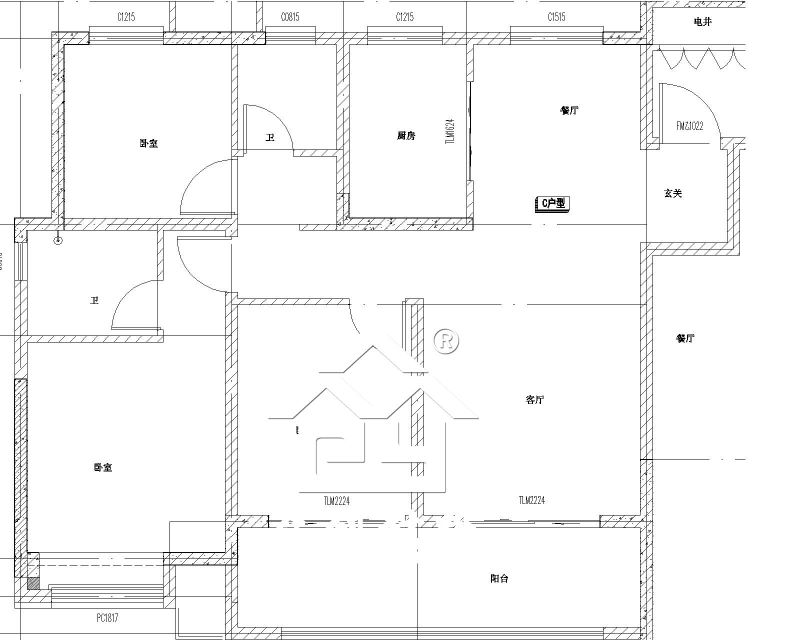廬江(jiang)美的城施工戶(hù)型圖